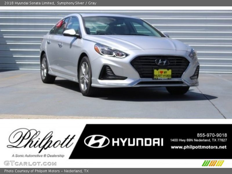 Symphony Silver / Gray 2018 Hyundai Sonata Limited