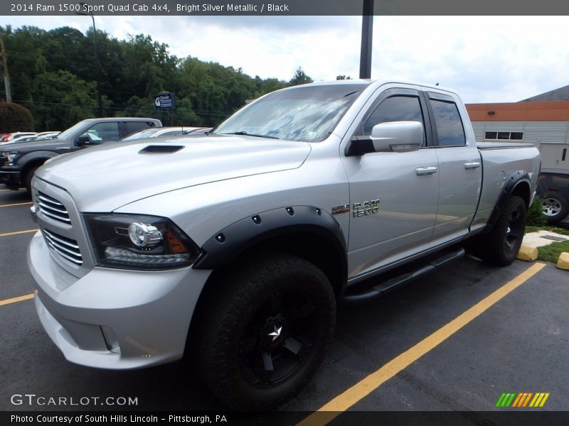 Bright Silver Metallic / Black 2014 Ram 1500 Sport Quad Cab 4x4