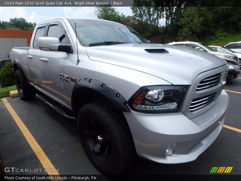 Bright Silver Metallic / Black 2014 Ram 1500 Sport Quad Cab 4x4