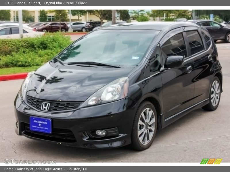Crystal Black Pearl / Black 2012 Honda Fit Sport