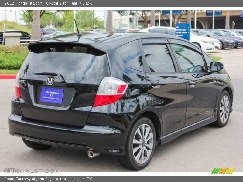 Crystal Black Pearl / Black 2012 Honda Fit Sport
