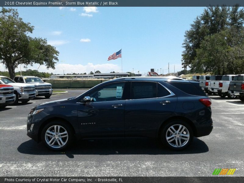 Storm Blue Metallic / Jet Black 2018 Chevrolet Equinox Premier