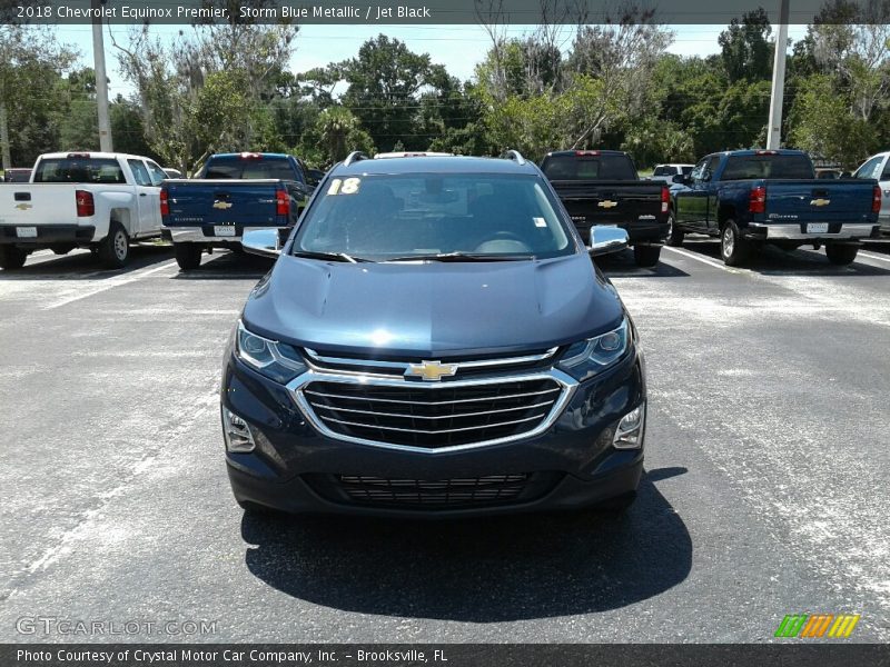 Storm Blue Metallic / Jet Black 2018 Chevrolet Equinox Premier