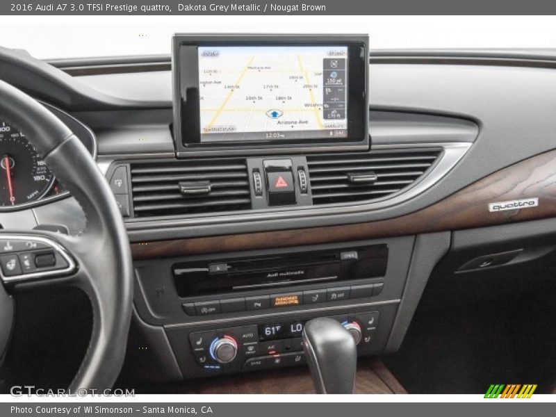 Dakota Grey Metallic / Nougat Brown 2016 Audi A7 3.0 TFSI Prestige quattro