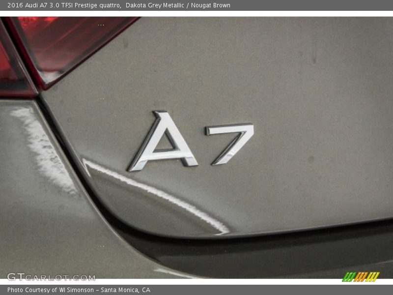 Dakota Grey Metallic / Nougat Brown 2016 Audi A7 3.0 TFSI Prestige quattro