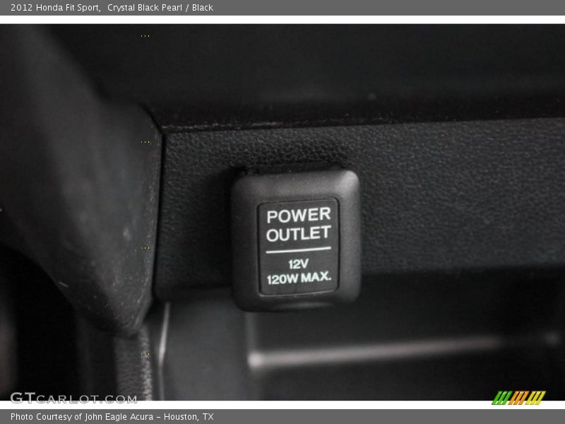 Crystal Black Pearl / Black 2012 Honda Fit Sport