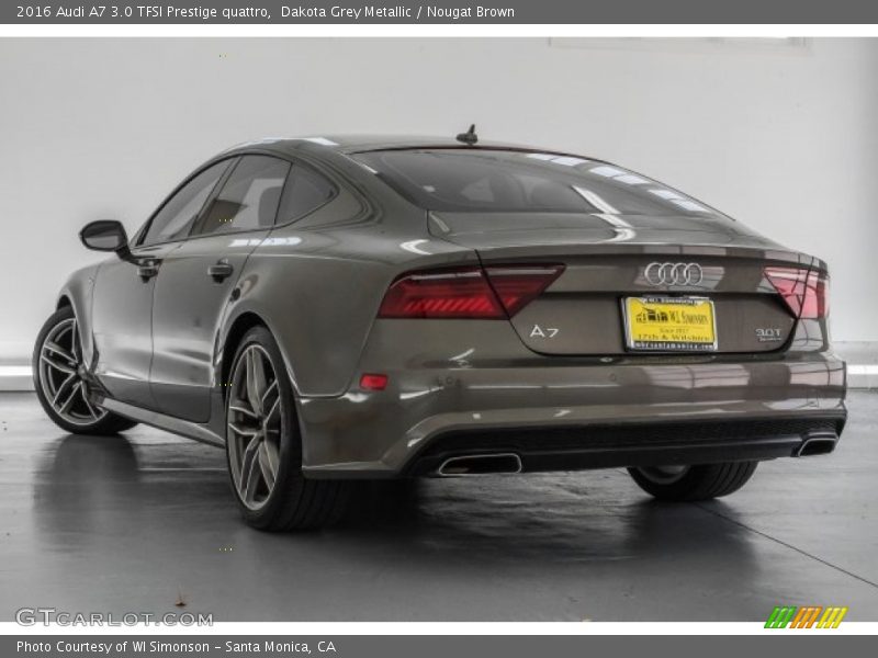 Dakota Grey Metallic / Nougat Brown 2016 Audi A7 3.0 TFSI Prestige quattro