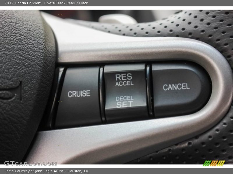 Crystal Black Pearl / Black 2012 Honda Fit Sport