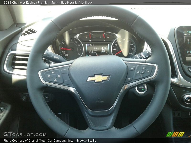 Storm Blue Metallic / Jet Black 2018 Chevrolet Equinox Premier