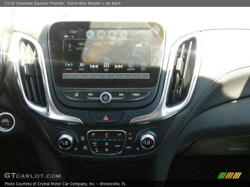 Storm Blue Metallic / Jet Black 2018 Chevrolet Equinox Premier