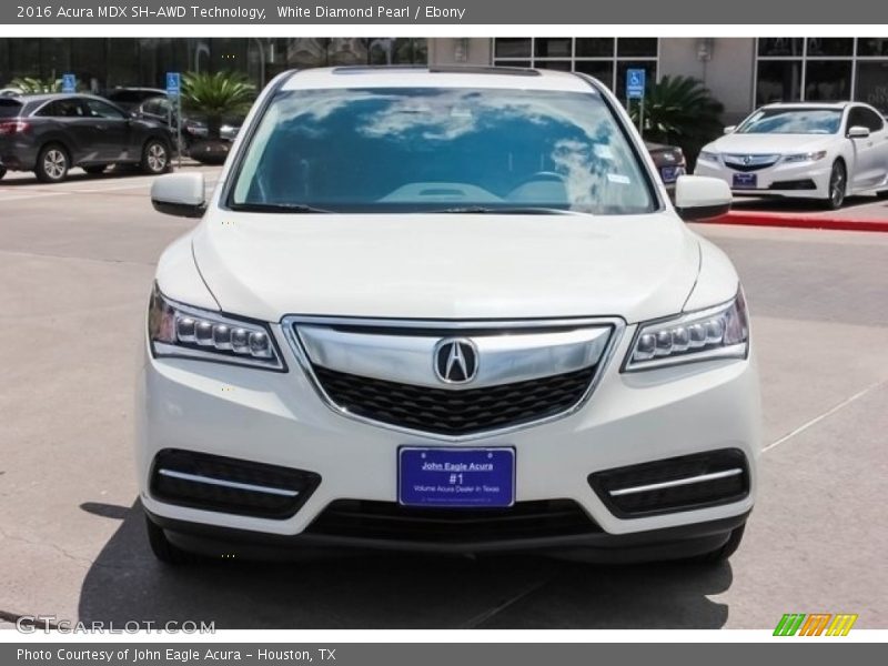 White Diamond Pearl / Ebony 2016 Acura MDX SH-AWD Technology