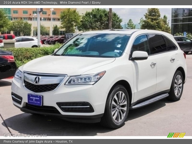 White Diamond Pearl / Ebony 2016 Acura MDX SH-AWD Technology