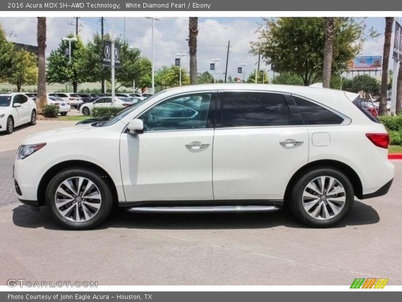 White Diamond Pearl / Ebony 2016 Acura MDX SH-AWD Technology