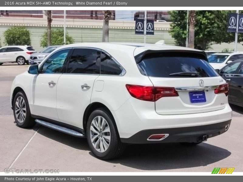 White Diamond Pearl / Ebony 2016 Acura MDX SH-AWD Technology