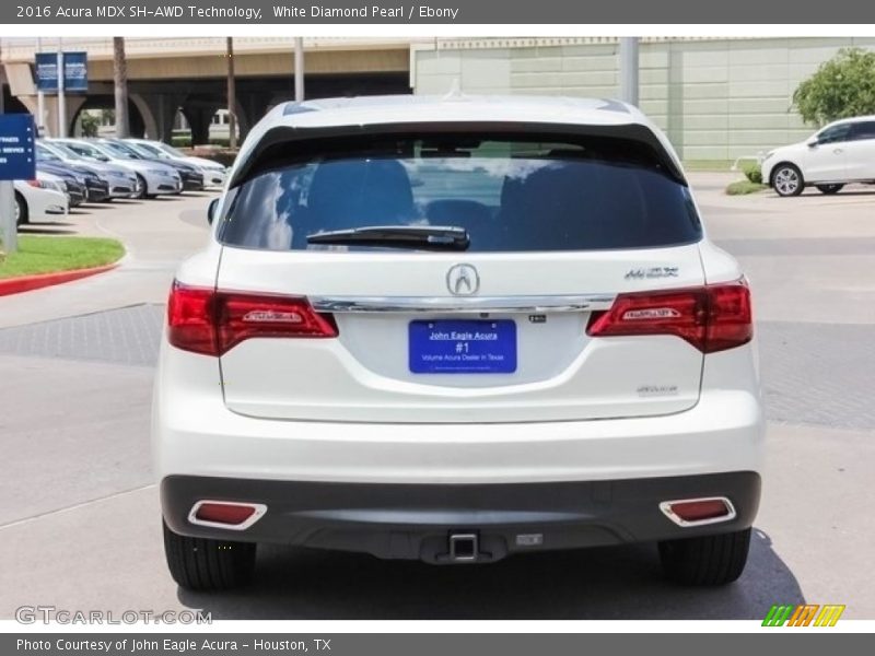 White Diamond Pearl / Ebony 2016 Acura MDX SH-AWD Technology