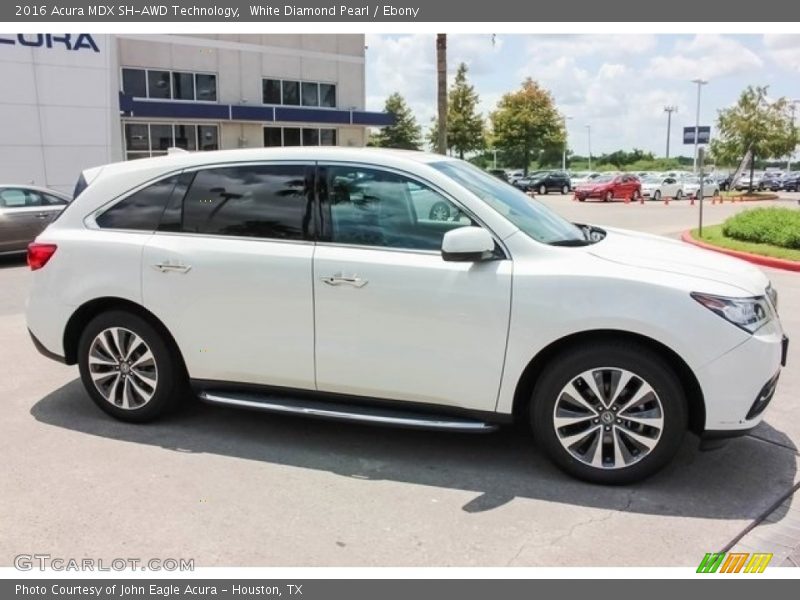 White Diamond Pearl / Ebony 2016 Acura MDX SH-AWD Technology