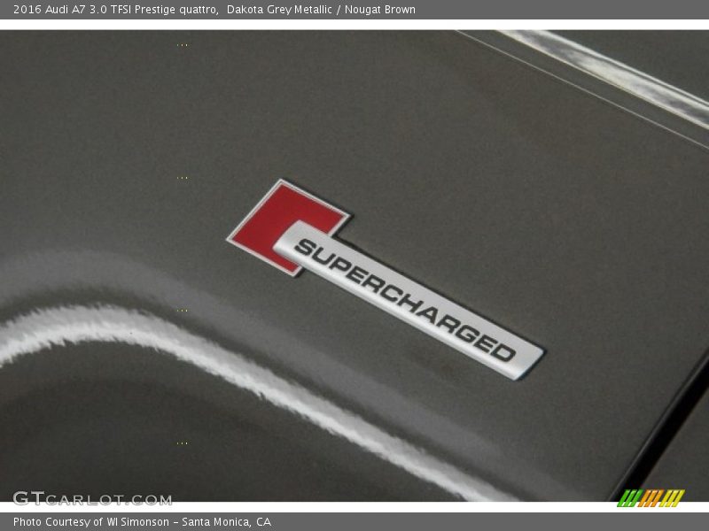 Dakota Grey Metallic / Nougat Brown 2016 Audi A7 3.0 TFSI Prestige quattro