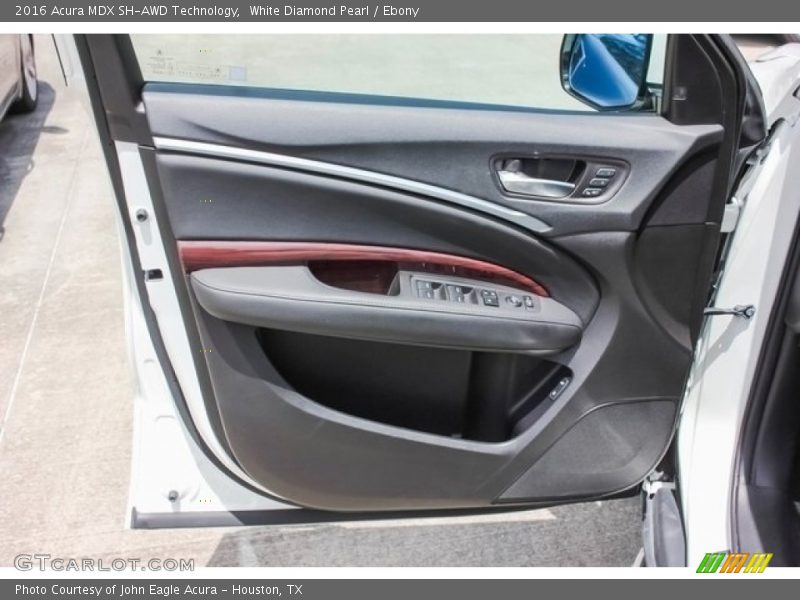 White Diamond Pearl / Ebony 2016 Acura MDX SH-AWD Technology
