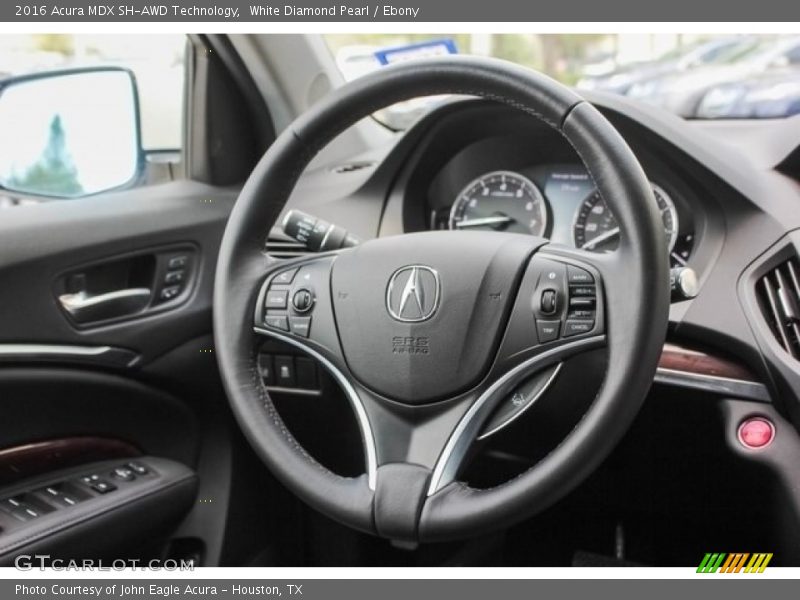 White Diamond Pearl / Ebony 2016 Acura MDX SH-AWD Technology
