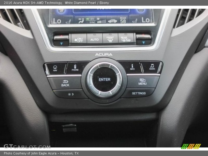 White Diamond Pearl / Ebony 2016 Acura MDX SH-AWD Technology