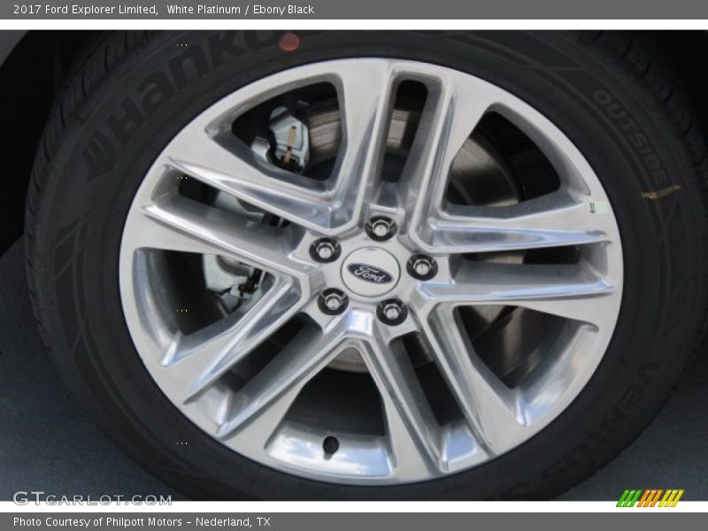 White Platinum / Ebony Black 2017 Ford Explorer Limited