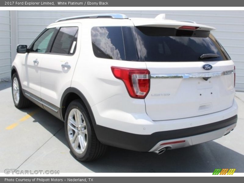 White Platinum / Ebony Black 2017 Ford Explorer Limited