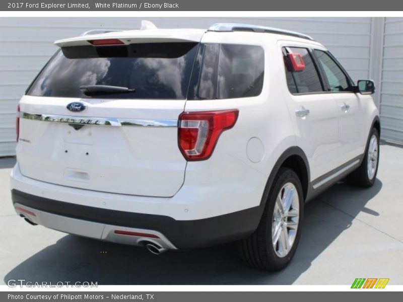 White Platinum / Ebony Black 2017 Ford Explorer Limited