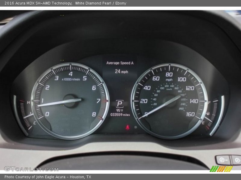 White Diamond Pearl / Ebony 2016 Acura MDX SH-AWD Technology