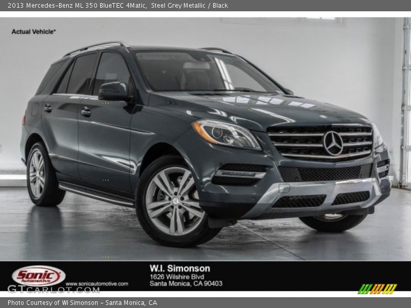 Steel Grey Metallic / Black 2013 Mercedes-Benz ML 350 BlueTEC 4Matic