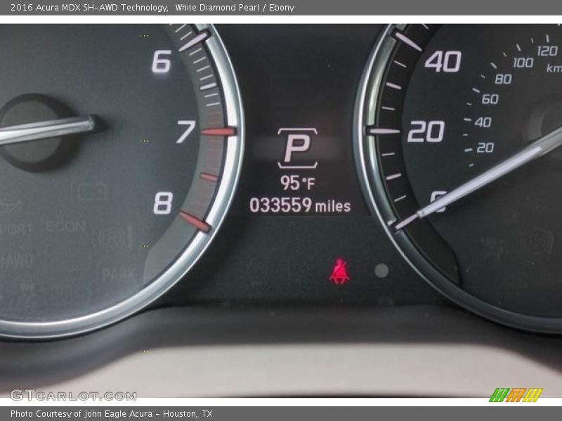 White Diamond Pearl / Ebony 2016 Acura MDX SH-AWD Technology