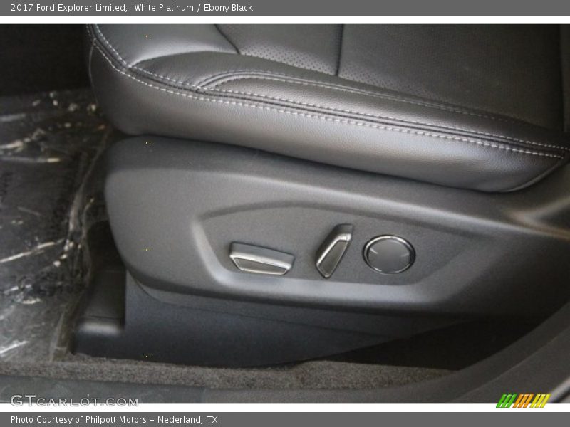 White Platinum / Ebony Black 2017 Ford Explorer Limited