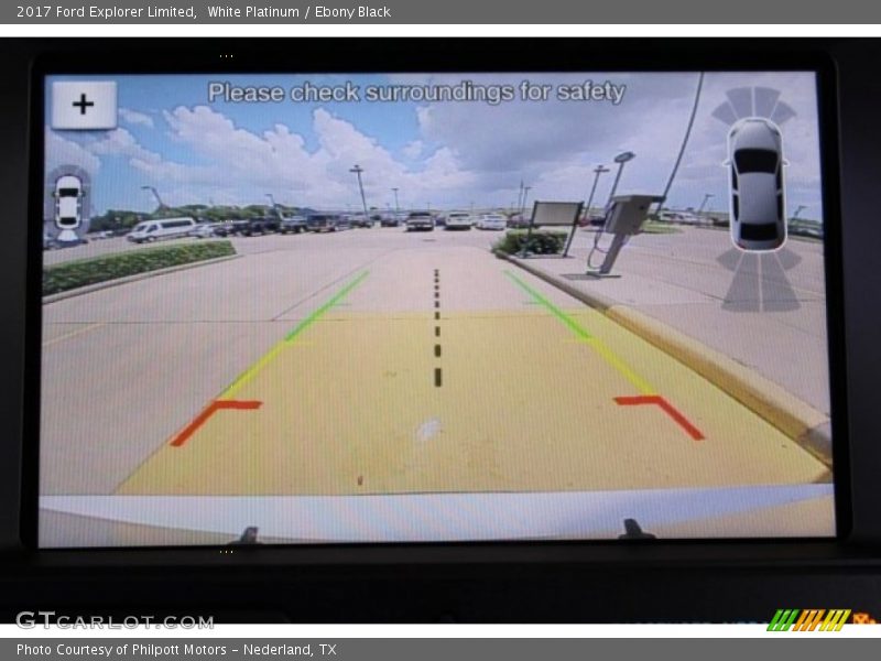 White Platinum / Ebony Black 2017 Ford Explorer Limited