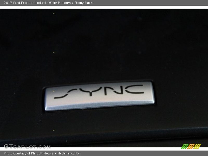 White Platinum / Ebony Black 2017 Ford Explorer Limited