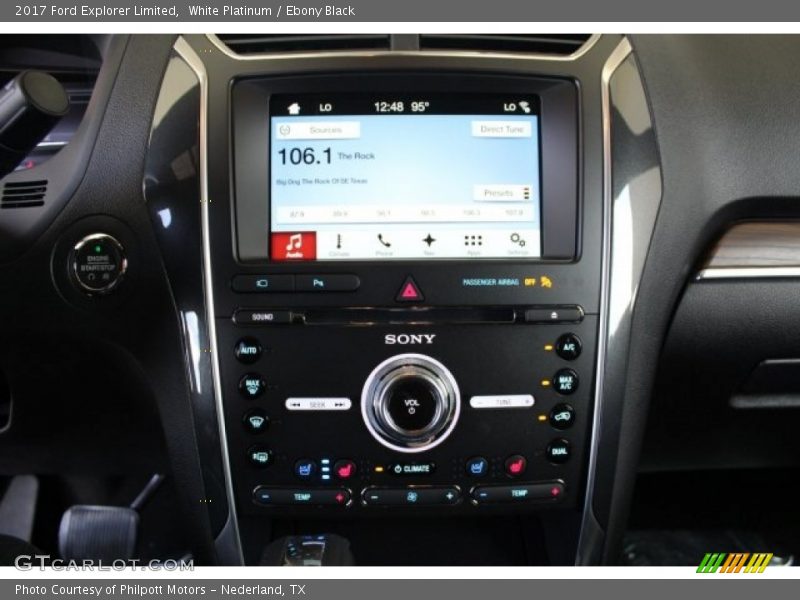 White Platinum / Ebony Black 2017 Ford Explorer Limited