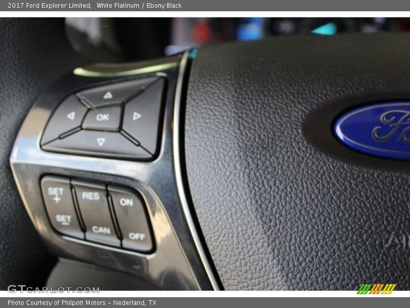 White Platinum / Ebony Black 2017 Ford Explorer Limited