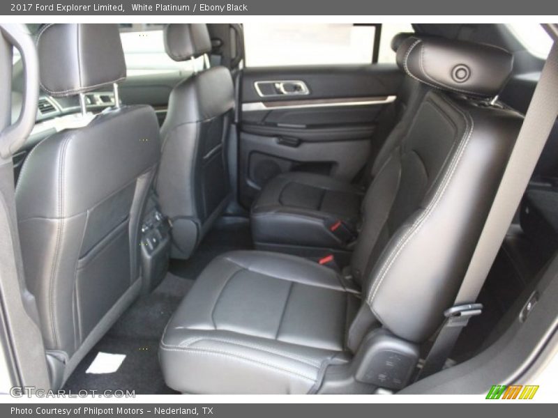 White Platinum / Ebony Black 2017 Ford Explorer Limited