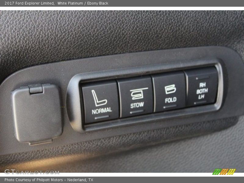 White Platinum / Ebony Black 2017 Ford Explorer Limited