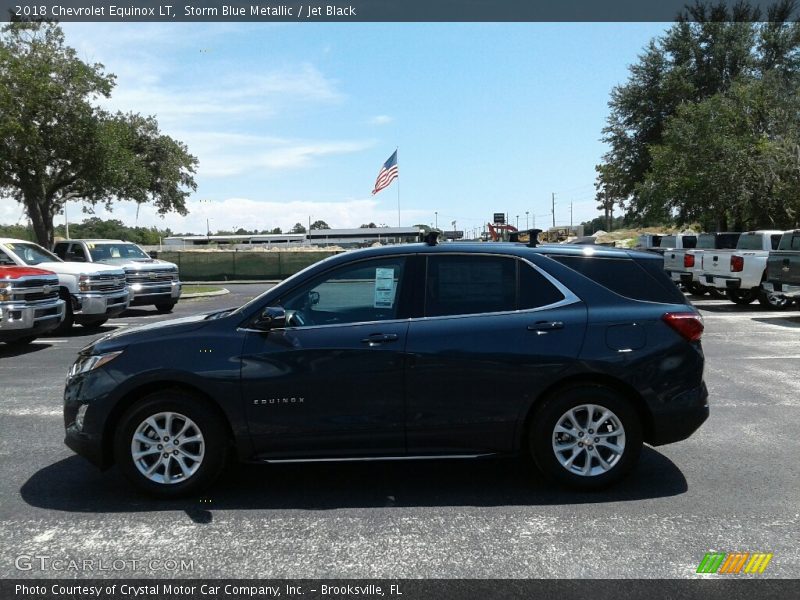 Storm Blue Metallic / Jet Black 2018 Chevrolet Equinox LT