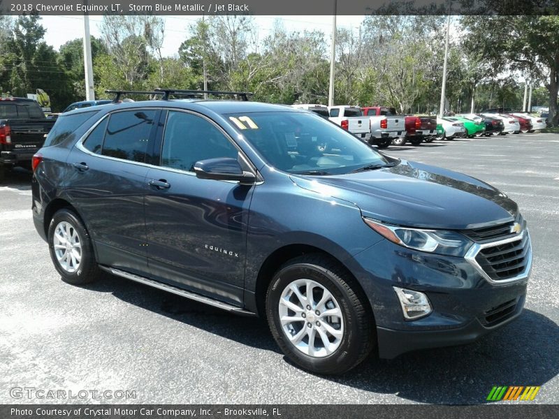 Storm Blue Metallic / Jet Black 2018 Chevrolet Equinox LT