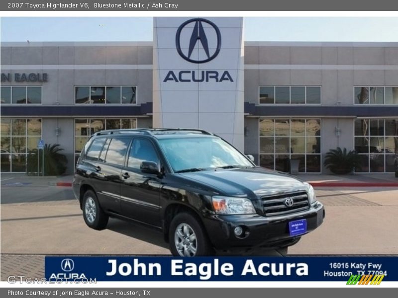 Bluestone Metallic / Ash Gray 2007 Toyota Highlander V6