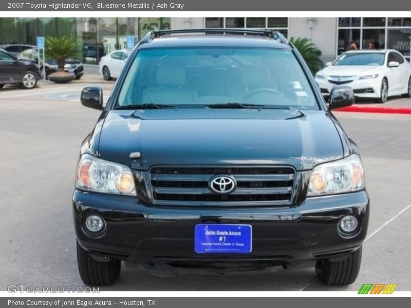 Bluestone Metallic / Ash Gray 2007 Toyota Highlander V6