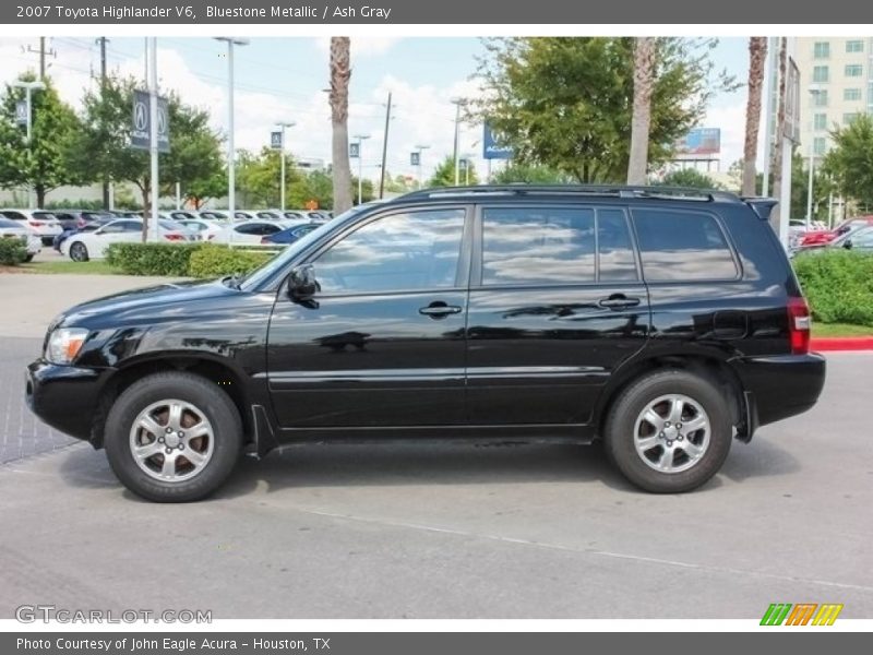Bluestone Metallic / Ash Gray 2007 Toyota Highlander V6