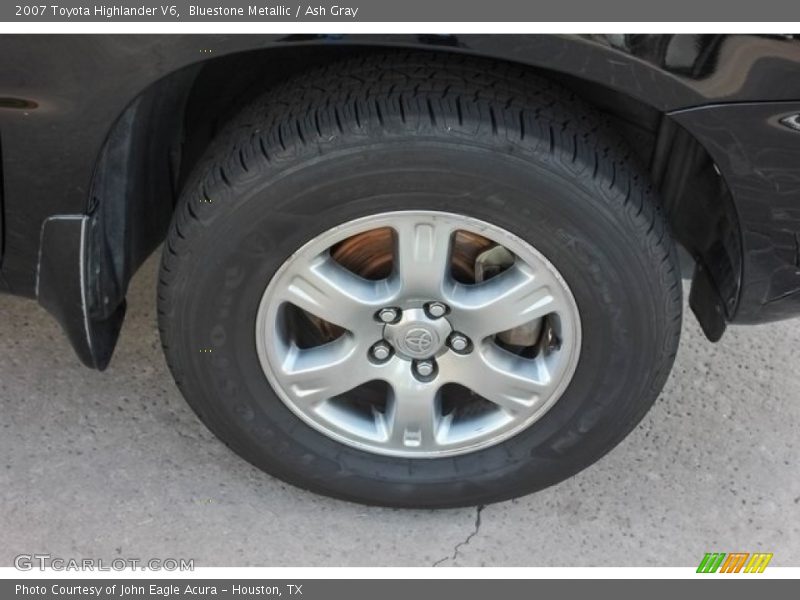 Bluestone Metallic / Ash Gray 2007 Toyota Highlander V6