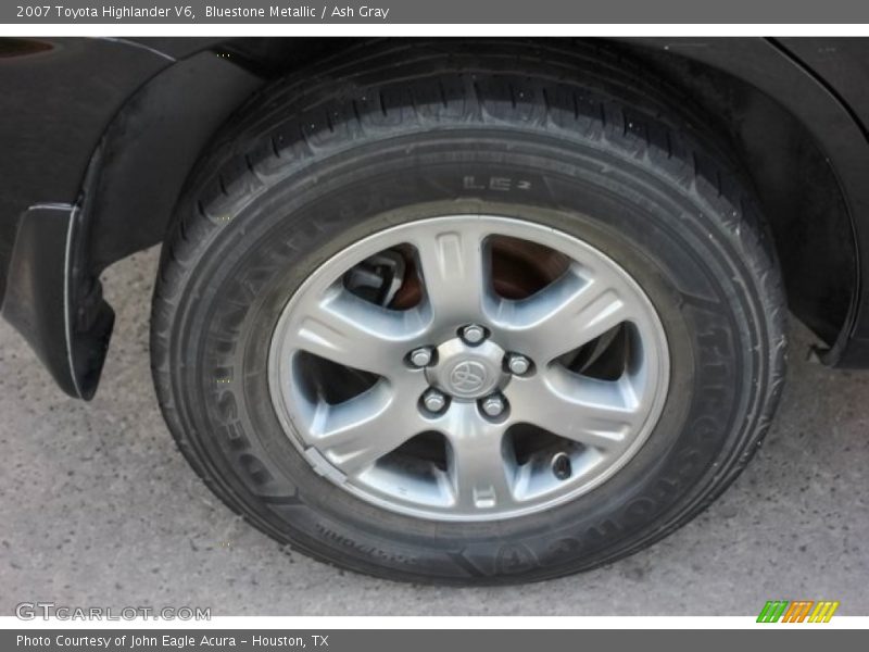 Bluestone Metallic / Ash Gray 2007 Toyota Highlander V6