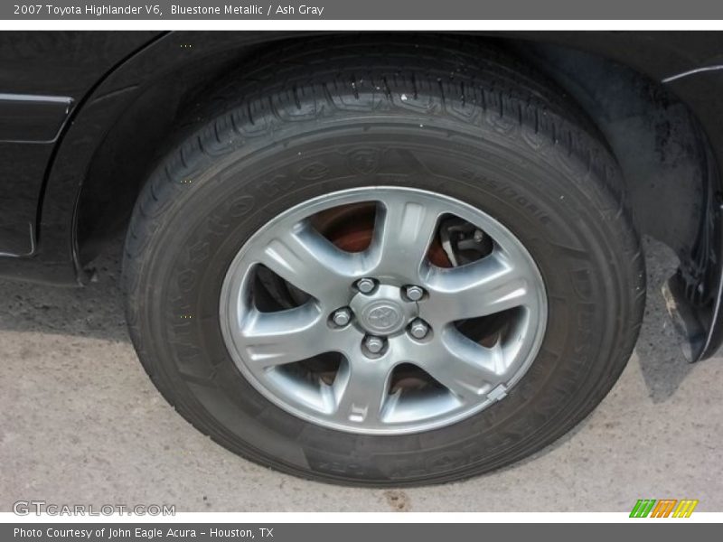 Bluestone Metallic / Ash Gray 2007 Toyota Highlander V6