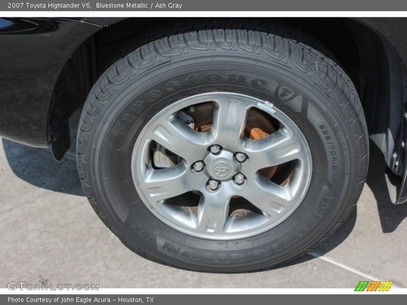 Bluestone Metallic / Ash Gray 2007 Toyota Highlander V6