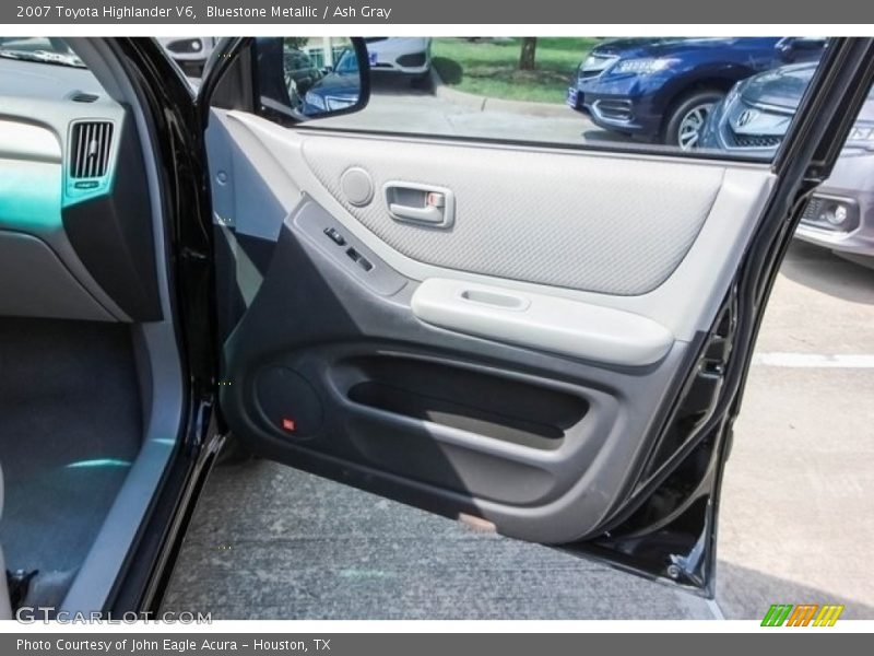 Bluestone Metallic / Ash Gray 2007 Toyota Highlander V6