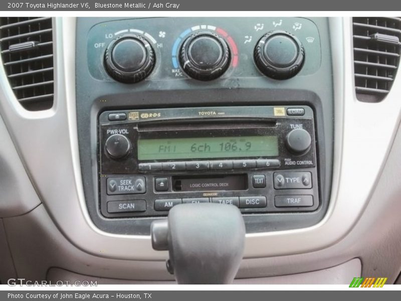 Bluestone Metallic / Ash Gray 2007 Toyota Highlander V6