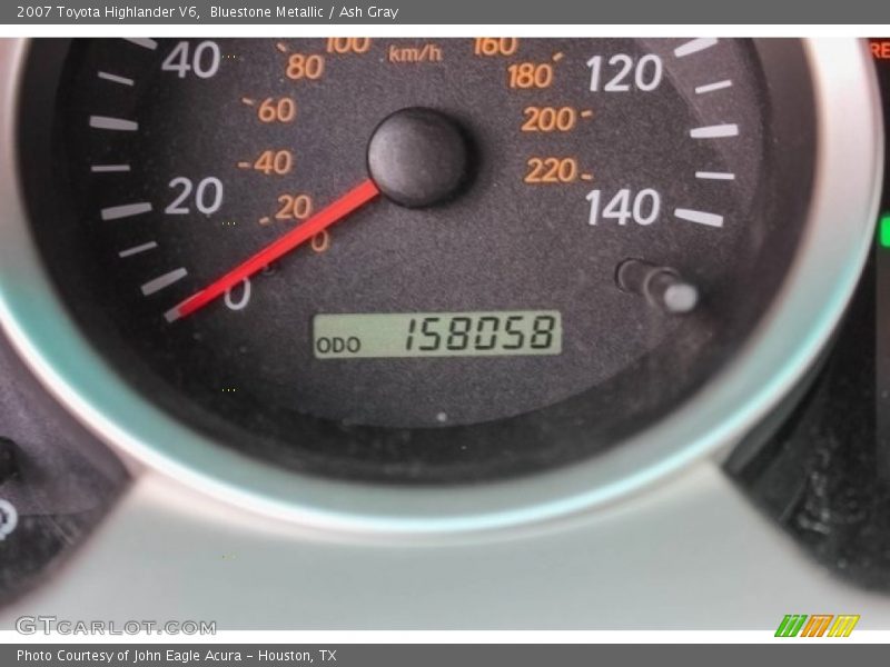 Bluestone Metallic / Ash Gray 2007 Toyota Highlander V6