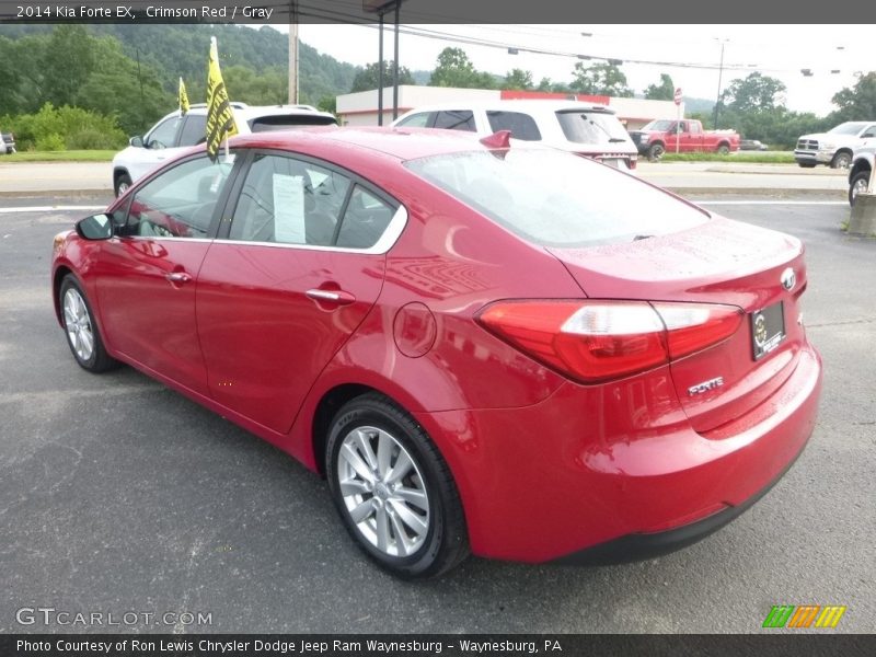 Crimson Red / Gray 2014 Kia Forte EX